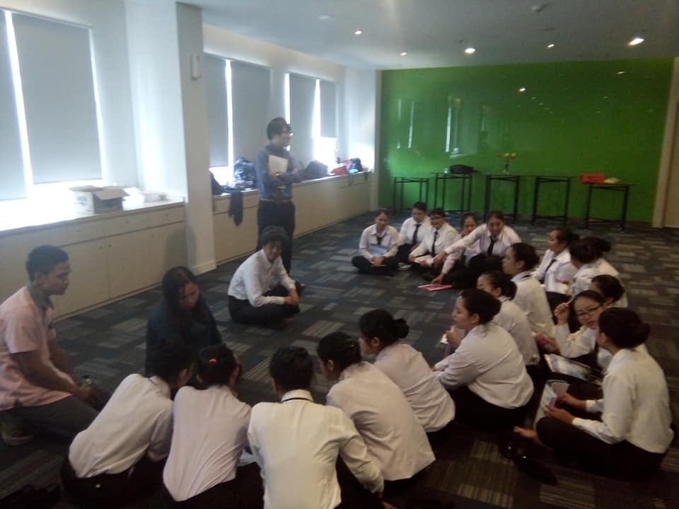 Suasana kegiatan rekrutmen tenaga kerja